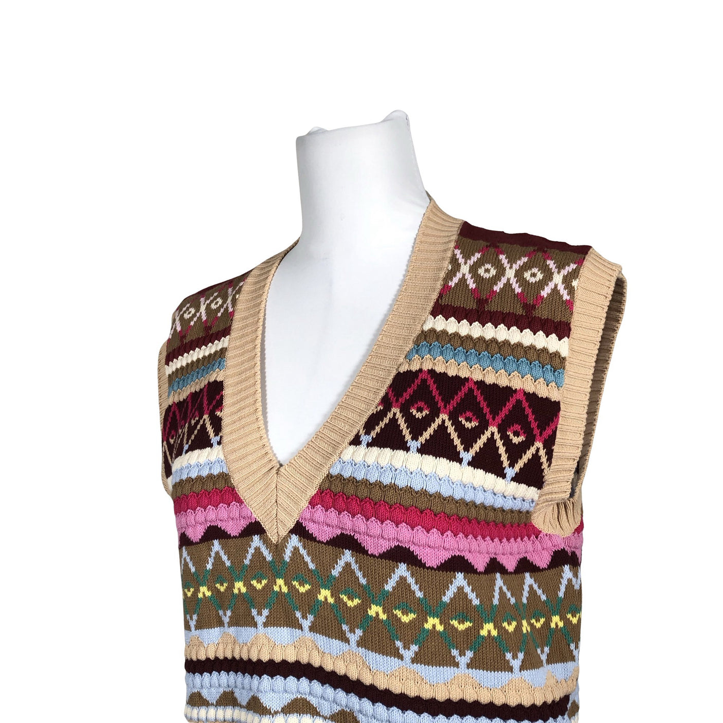 Unisex Weekend by MaxMara - Knit vest, size 38 - Beige (2)