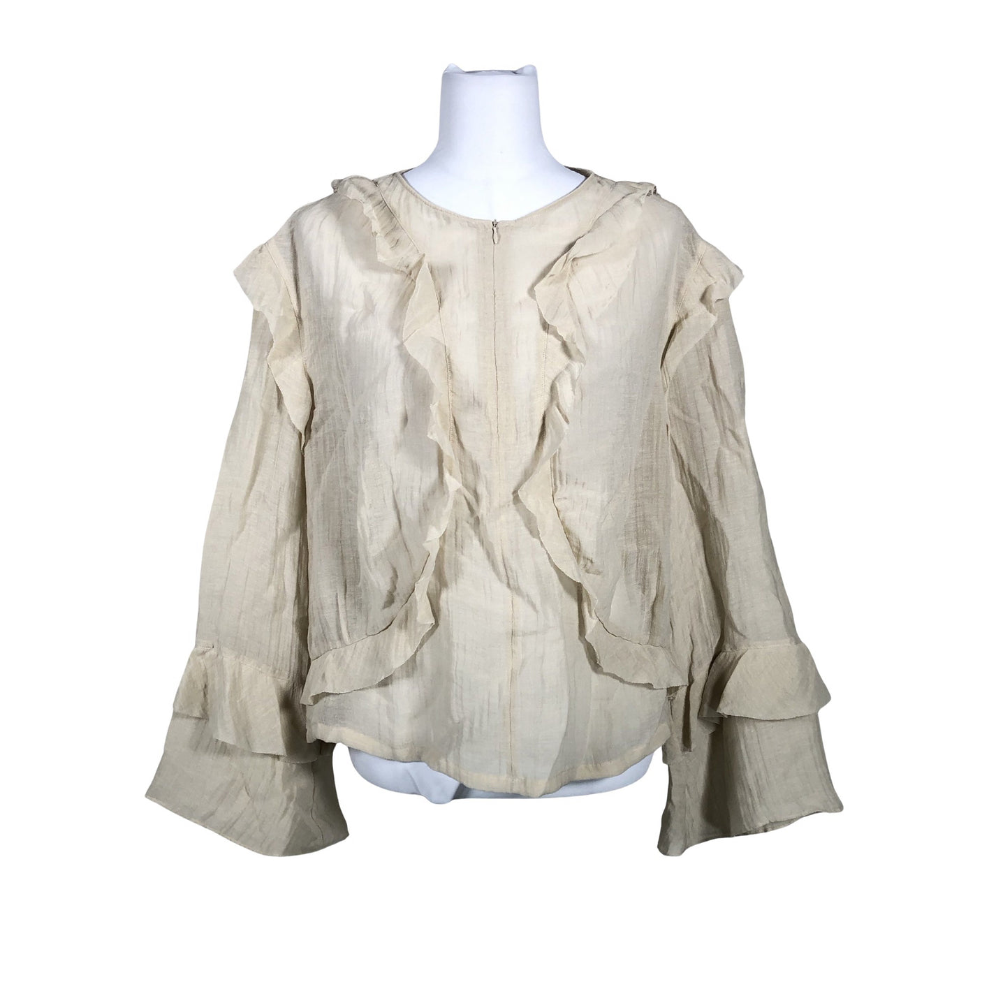 Unisex Massimo Dutti - Blouse, size 36 - Beige (1)