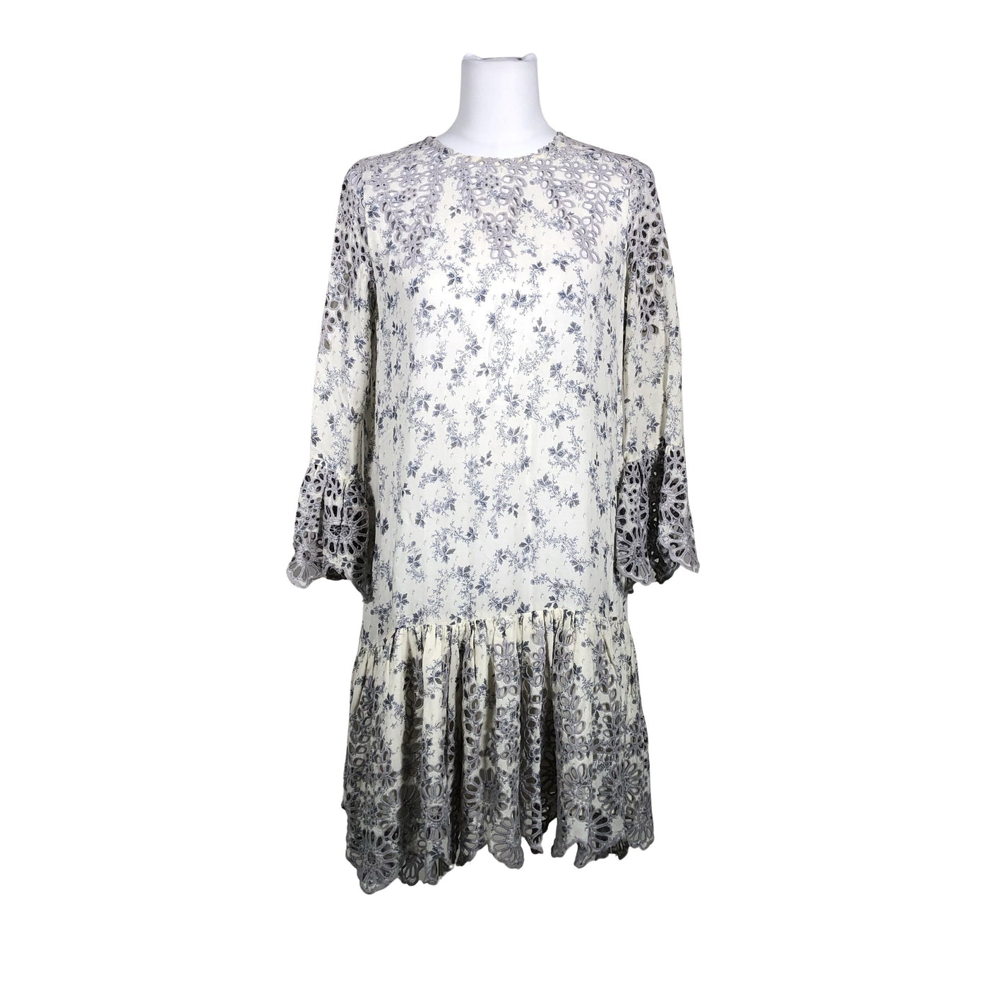 Unisex Ganni - Schiffon dress, size 36 - Gray (1)