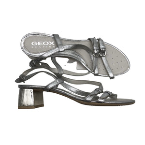 Unisex Geox - Heeled sandals, size 39 - Silver (1)