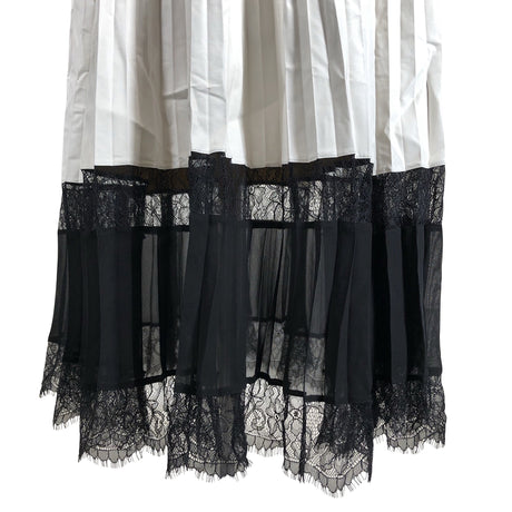 Unisex Twinset - Fabric skirt, size 44 - White (2)