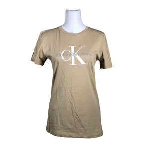 Unisex Calvin Klein Jeans - T-shirt, size 40 - Beige (1)