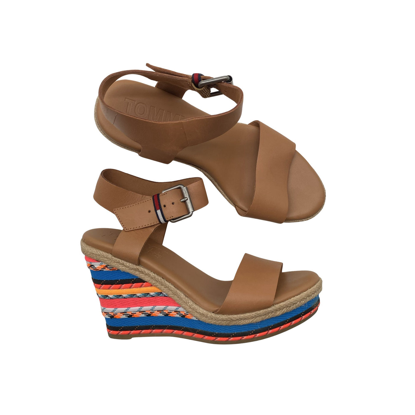 Unisex Calvin Klein Jeans - Wedge sandals, size 36 - Brown (1)