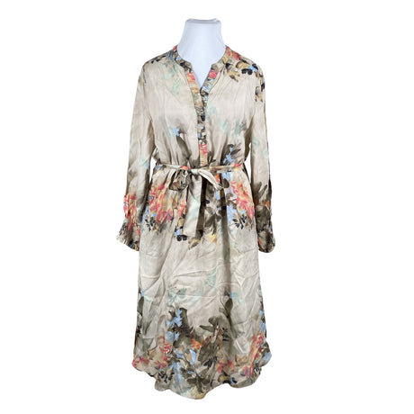Unisex Gustav - Schiffon dress, size 46 - Beige ()