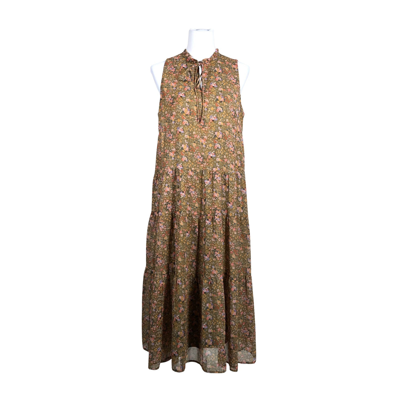 Unisex Y.A.S - Schiffon dress, size 40 - Brown (1)