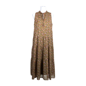 Unisex Y.A.S - Schiffon dress, size 40 - Brown (1)