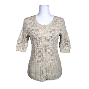 Unisex Handmade - Cardigan, size 38 - Natural white (1)
