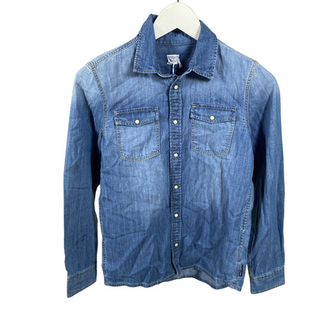 Unisex Polarn O. Pyret - Denim shirt, size 146 - 152 - Blue ()