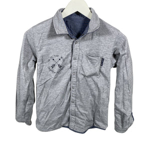 Unisex Polarn O. Pyret - Collared shirt, size 140 - 146 - Blue (2)