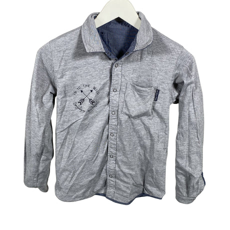 Unisex Polarn O. Pyret - Collared shirt, size 140 - 146 - Blue (2)