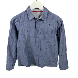 Unisex Polarn O. Pyret - Collared shirt, size 140 - 146 - Blue (1)