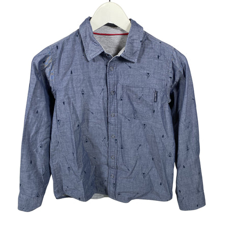 Unisex Polarn O. Pyret - Collared shirt, size 140 - 146 - Blue ()