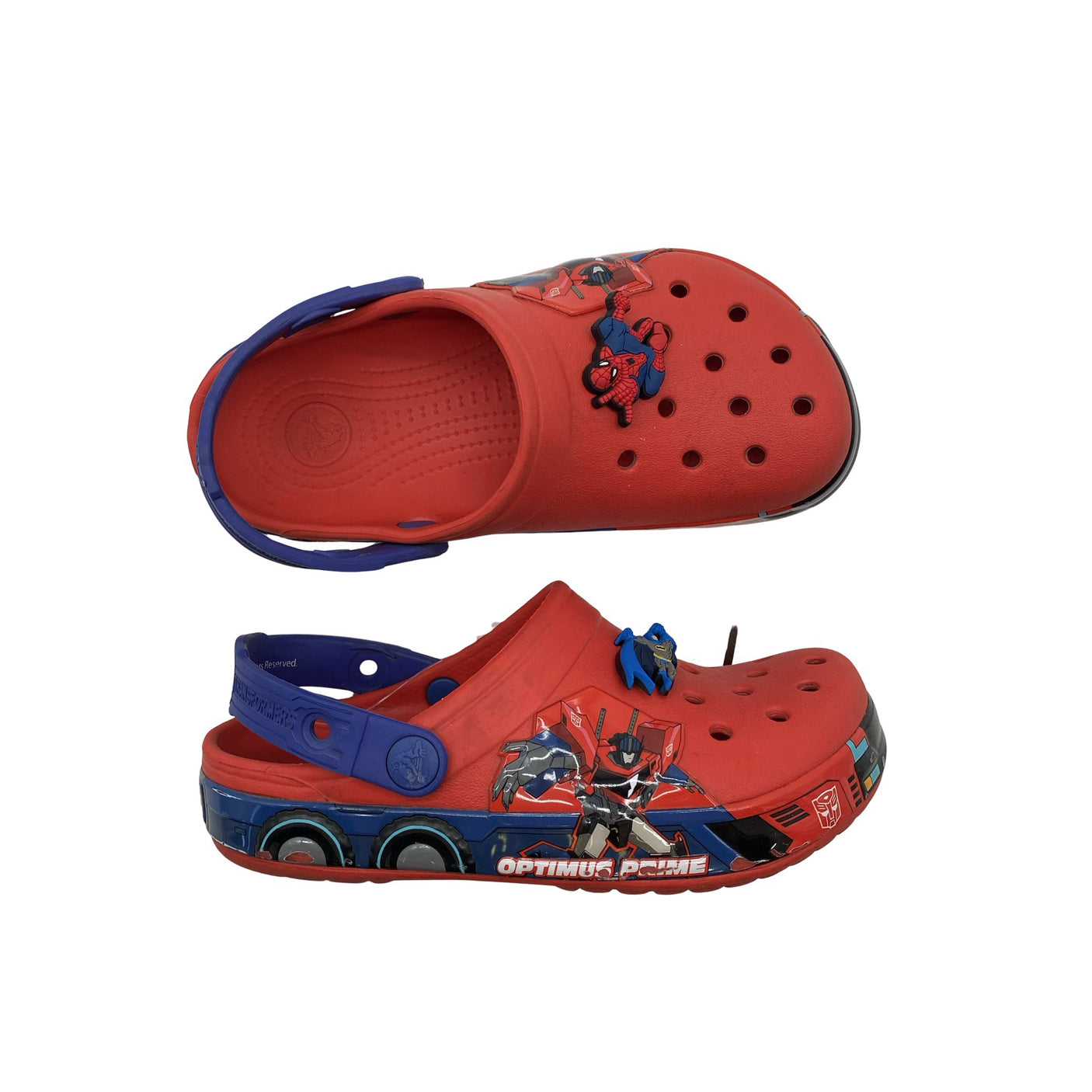 Unisex Crocs - Slip-on shoes, size 30 - Red (1)