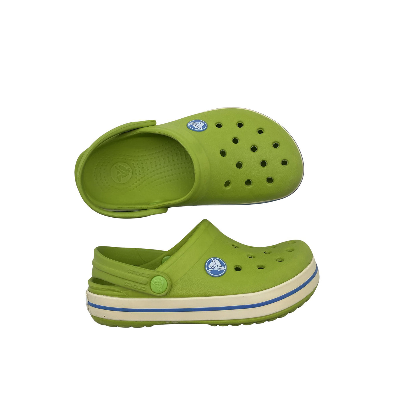 Unisex Crocs - Slip-on shoes, size 28 - Green (1)