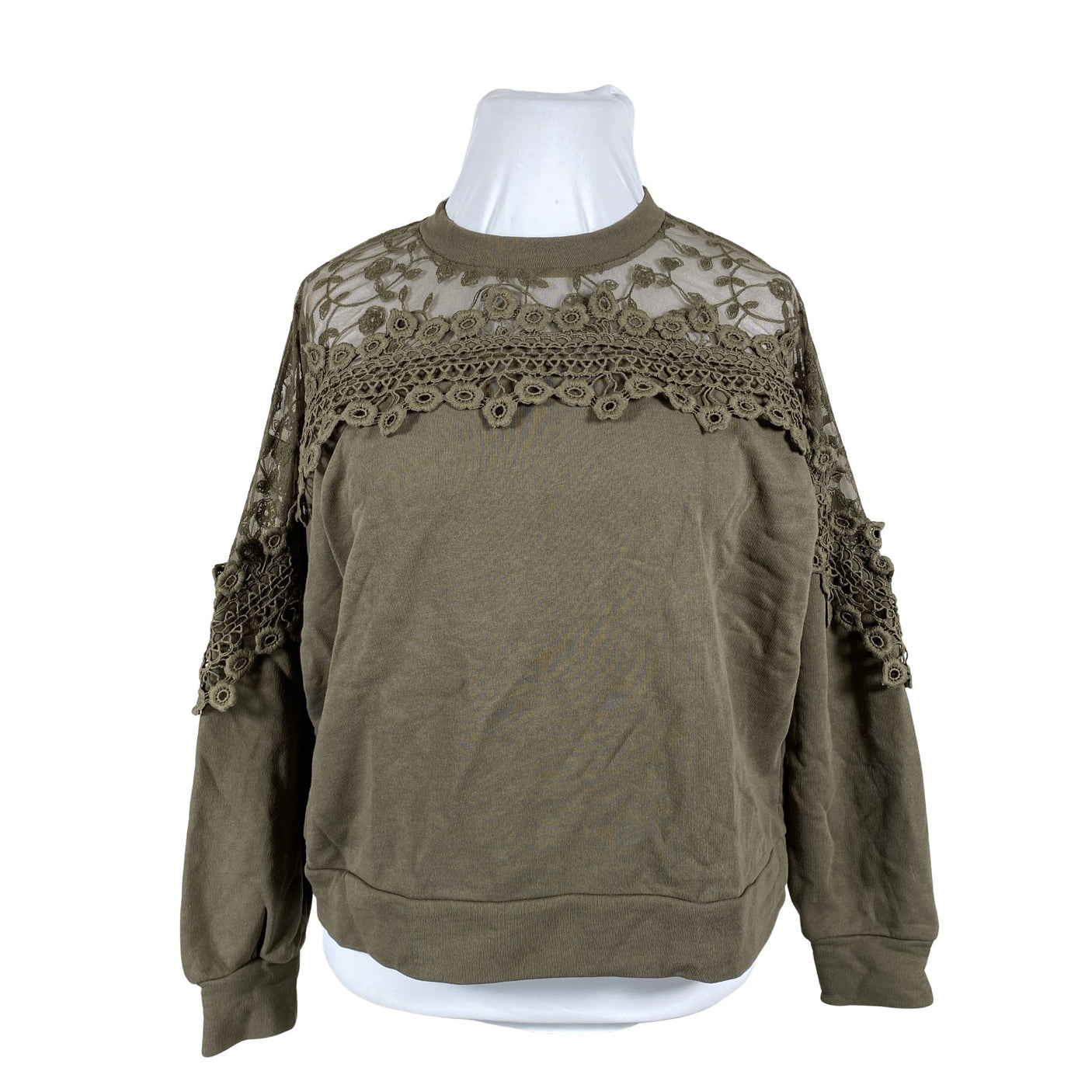 Unisex Cream - Sweatshirt, size 42 - Green (1)