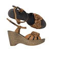 Unisex Ten Points - Wedge sandals, size 39 - Brown ()