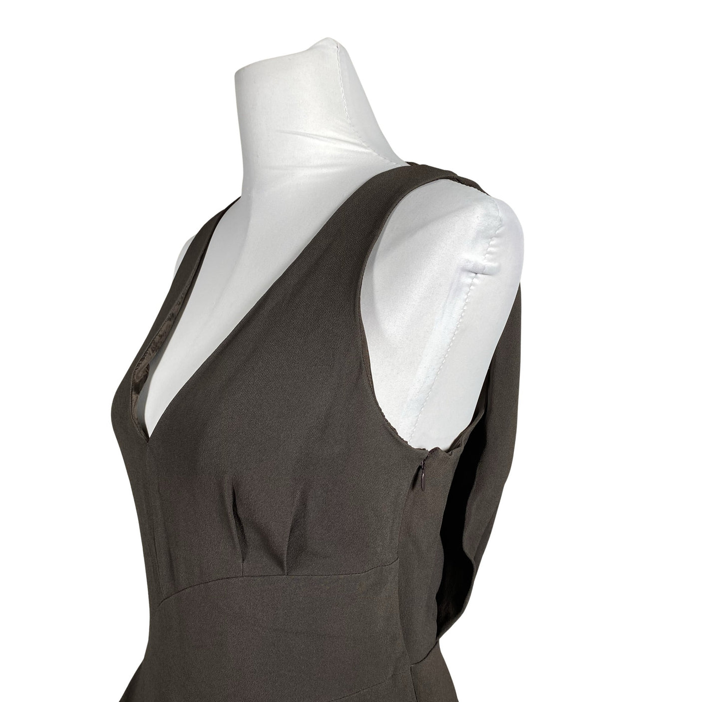Unisex Prada - Schiffon dress, size 38 - Brown (2)
