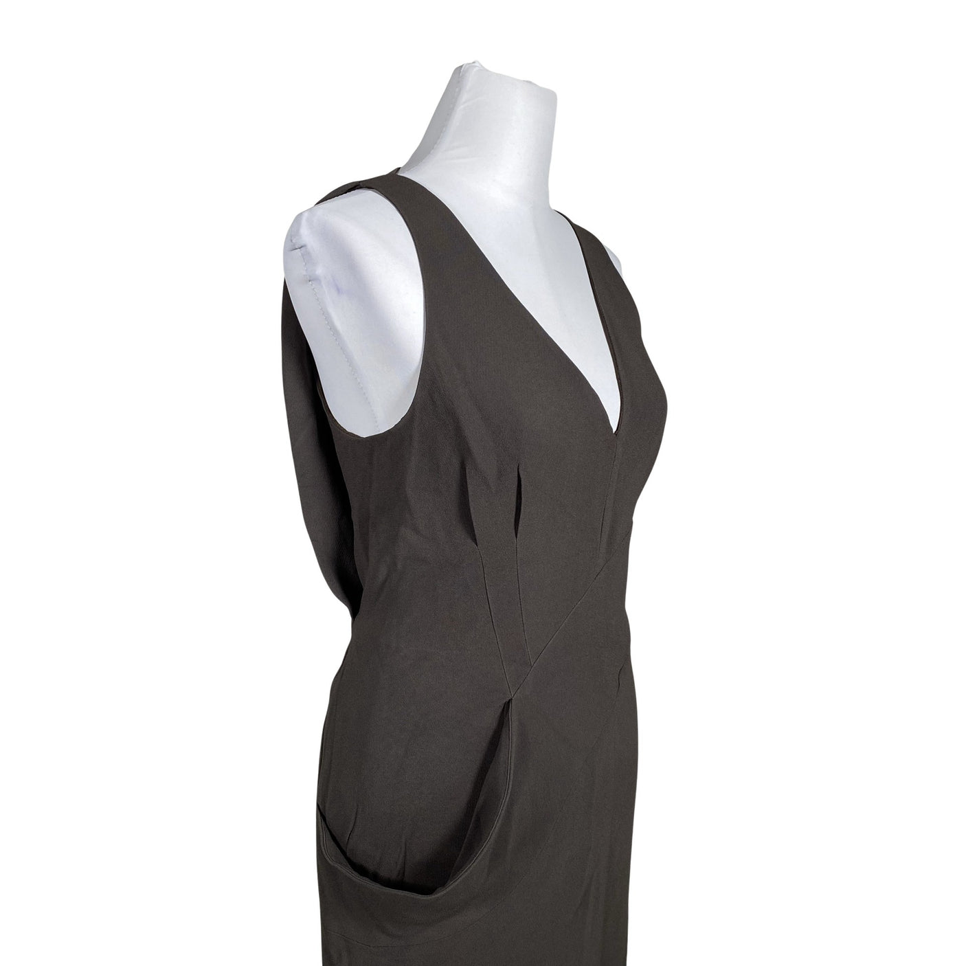 Unisex Prada - Schiffon dress, size 38 - Brown (3)