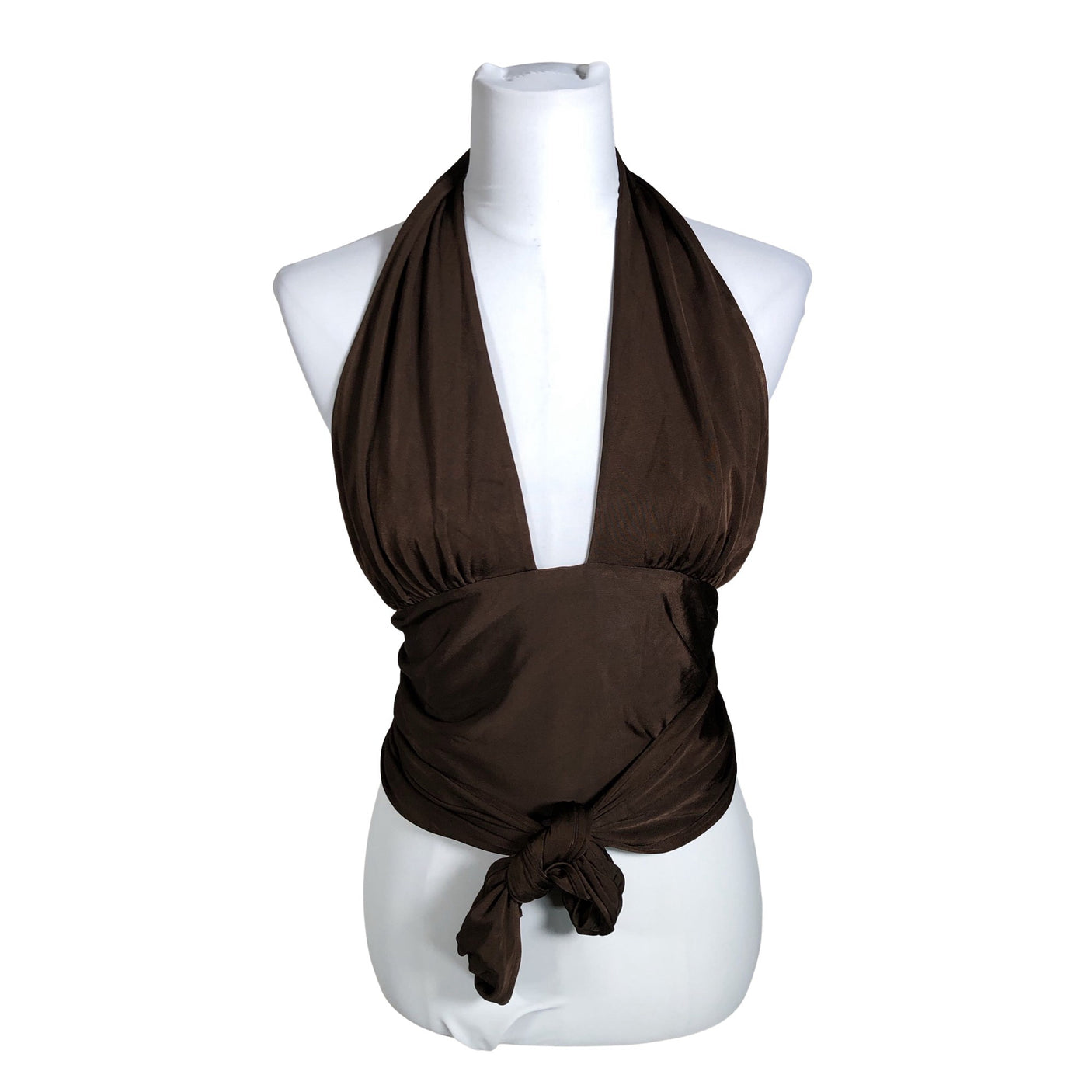 Unisex Ralph Lauren - Tricot tank top, size 36 - Brown (1)