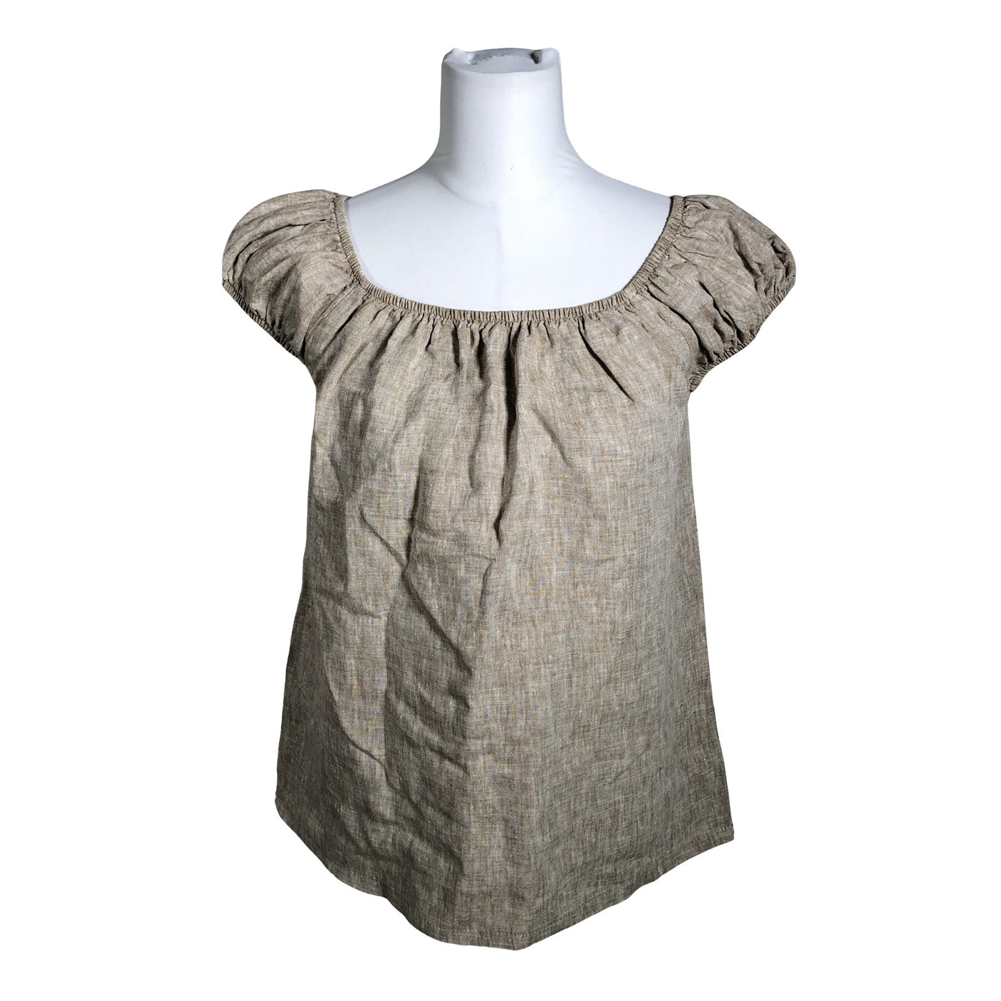 Unisex Bypias - Short-sleeved blouse, size 38 - Beige (1)
