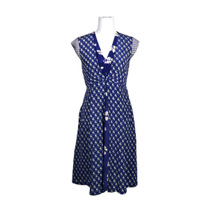Unisex Weekend by MaxMara - Schiffon dress, size 40 - Blue (1)