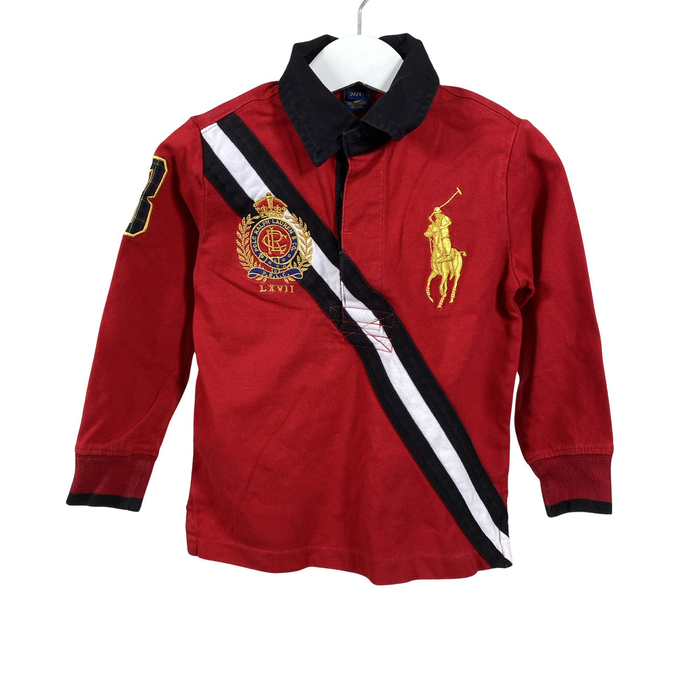 Unisex Polo Ralph Lauren - Tricot shirt, size 86 - 92 - Red (1)