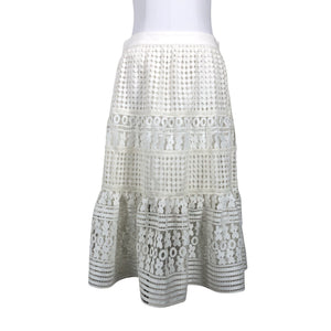 Unisex Diane von Furstenberg - Party skirt, size 40 - White (1)