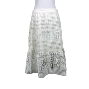 Unisex Diane von Furstenberg - Party skirt, size 40 - White (3)