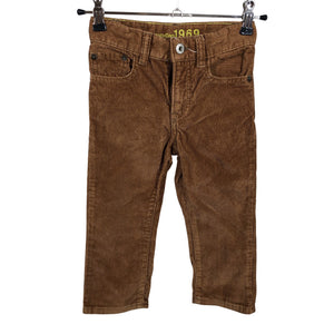 Unisex Gap - Velvet pants, size 92 - 98 - Brown (1)