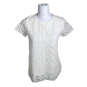 Unisex Moncler - Short-sleeved blouse, size 36 - White (1)