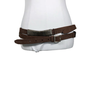 Unisex Hunkydory - Leather belt, size 38 - Brown (1)