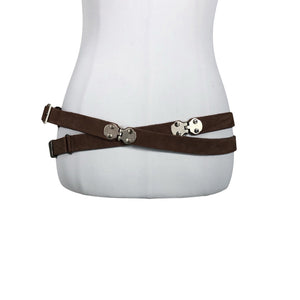 Unisex Hunkydory - Leather belt, size 38 - Brown (2)