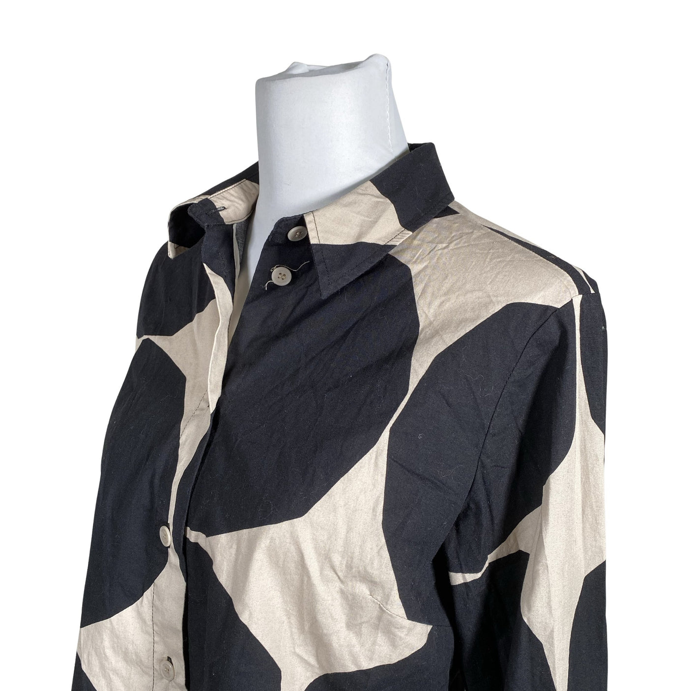 Unisex Marimekko - Collared shirt, size 40 - Black (3)