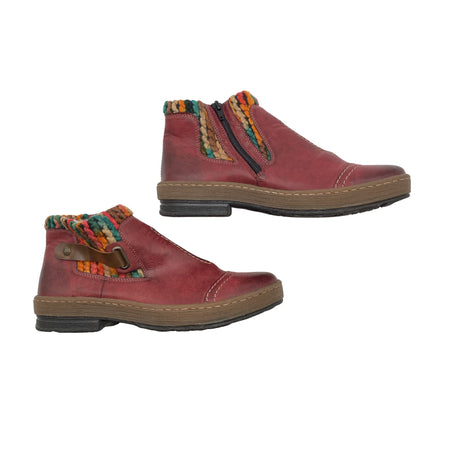 Unisex Rieker - Ankle boots, size 41 - Red ()