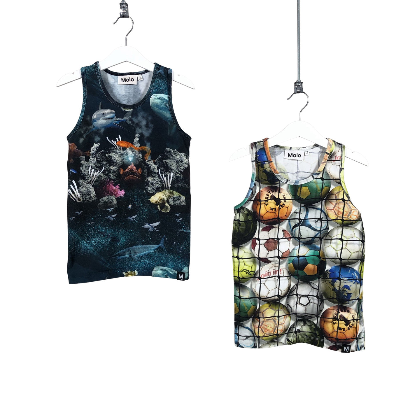 Unisex Molo Kids - Sleeveless shirt, size 134 - 140 - Green (1)
