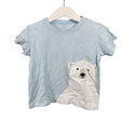 Unisex Muji - T-shirt, size 92 - 98 - Light blue ()