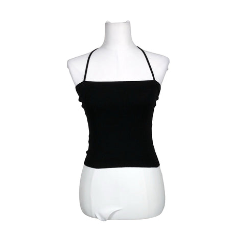 Unisex Sisley - Tricot tank top, size 36 - Black ()