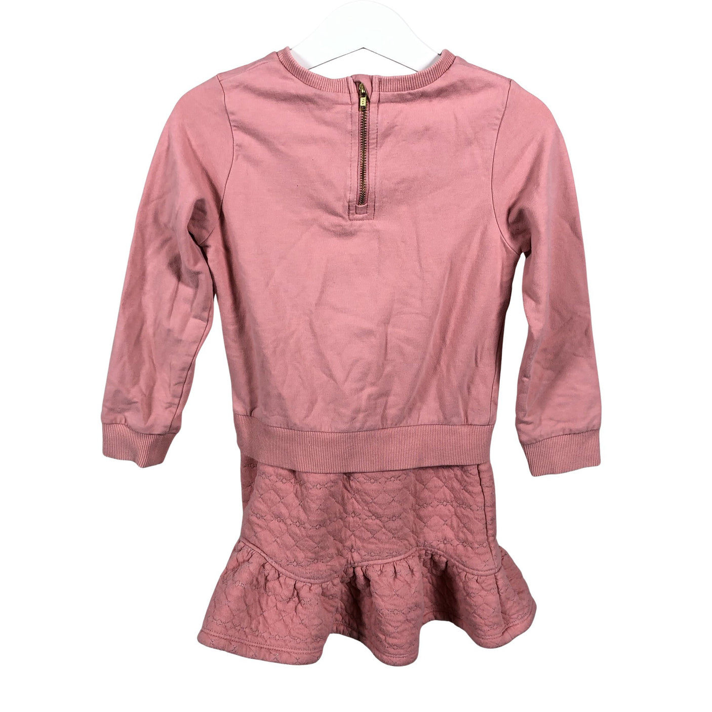 Unisex Polarn O. Pyret - Sweatshirt dress, size 104 - 110 - Light pink (2)