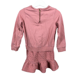 Unisex Polarn O. Pyret - Sweatshirt dress, size 104 - 110 - Light pink (2)