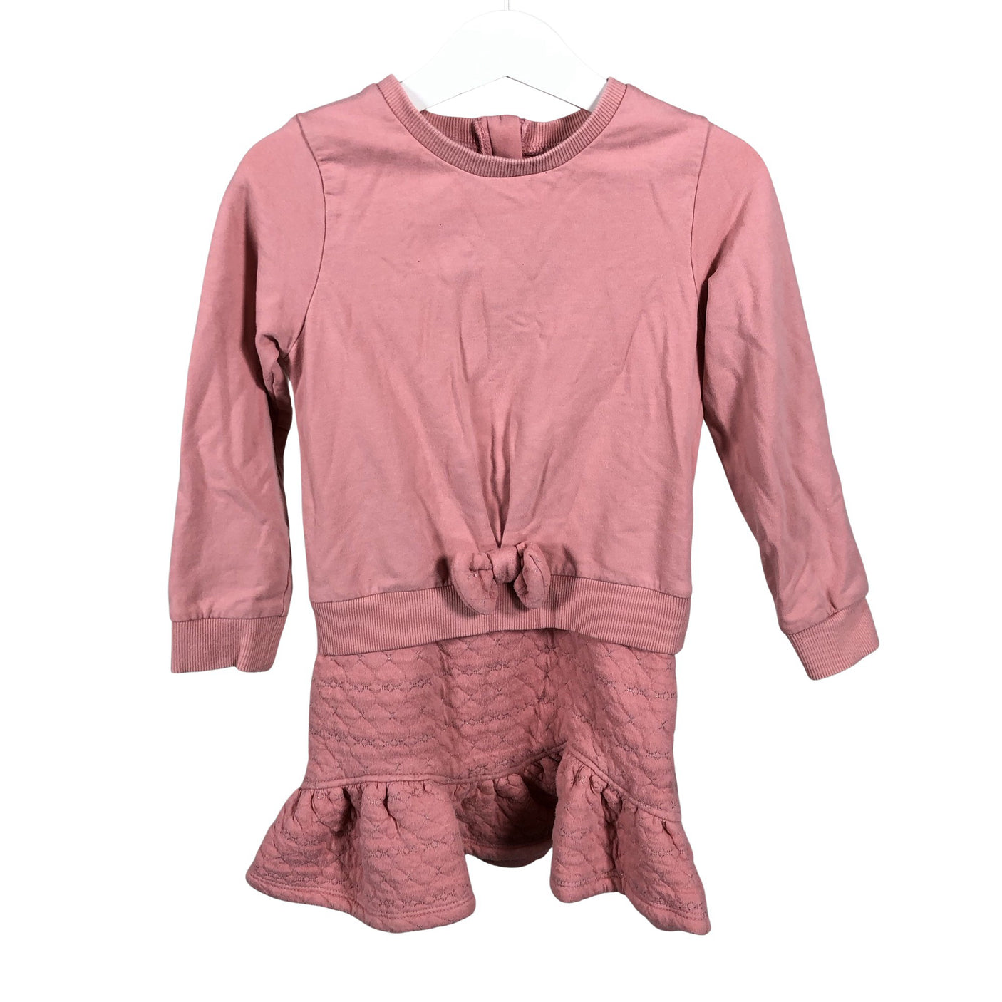 Unisex Polarn O. Pyret - Sweatshirt dress, size 104 - 110 - Light pink (1)