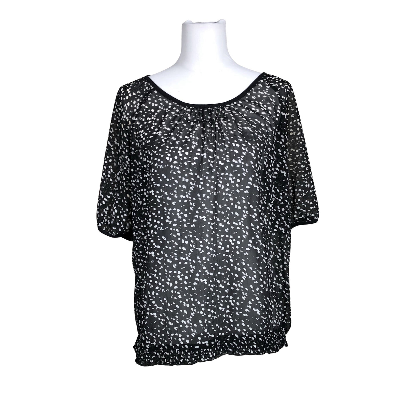 Unisex Esprit - Short-sleeved blouse, size 38 - Black (1)