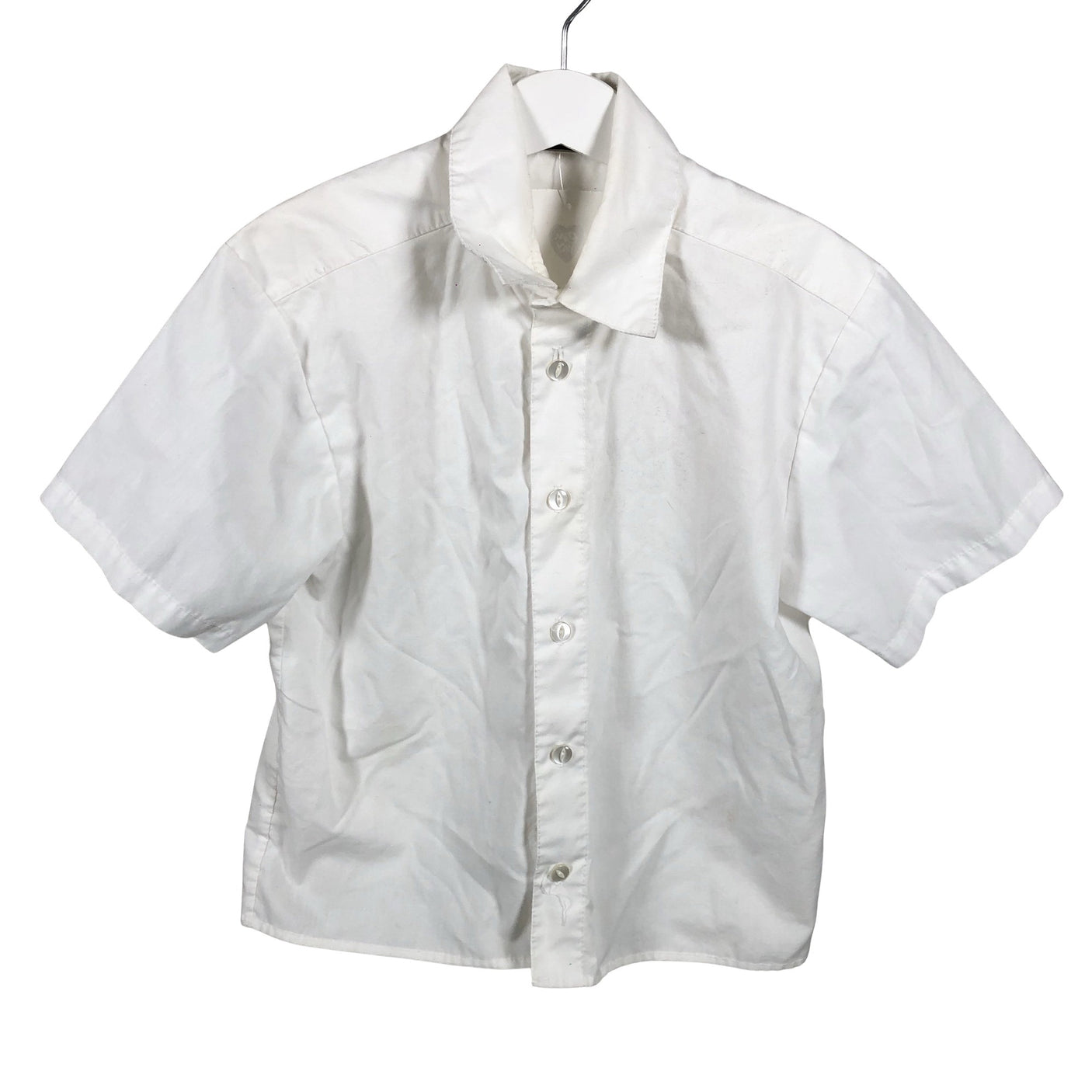 Unisex Zalekua - Collared shirt, size 104 - 110 - White (1)