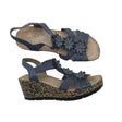 Unisex Rieker - Wedge sandals, size 37 - Blue ()