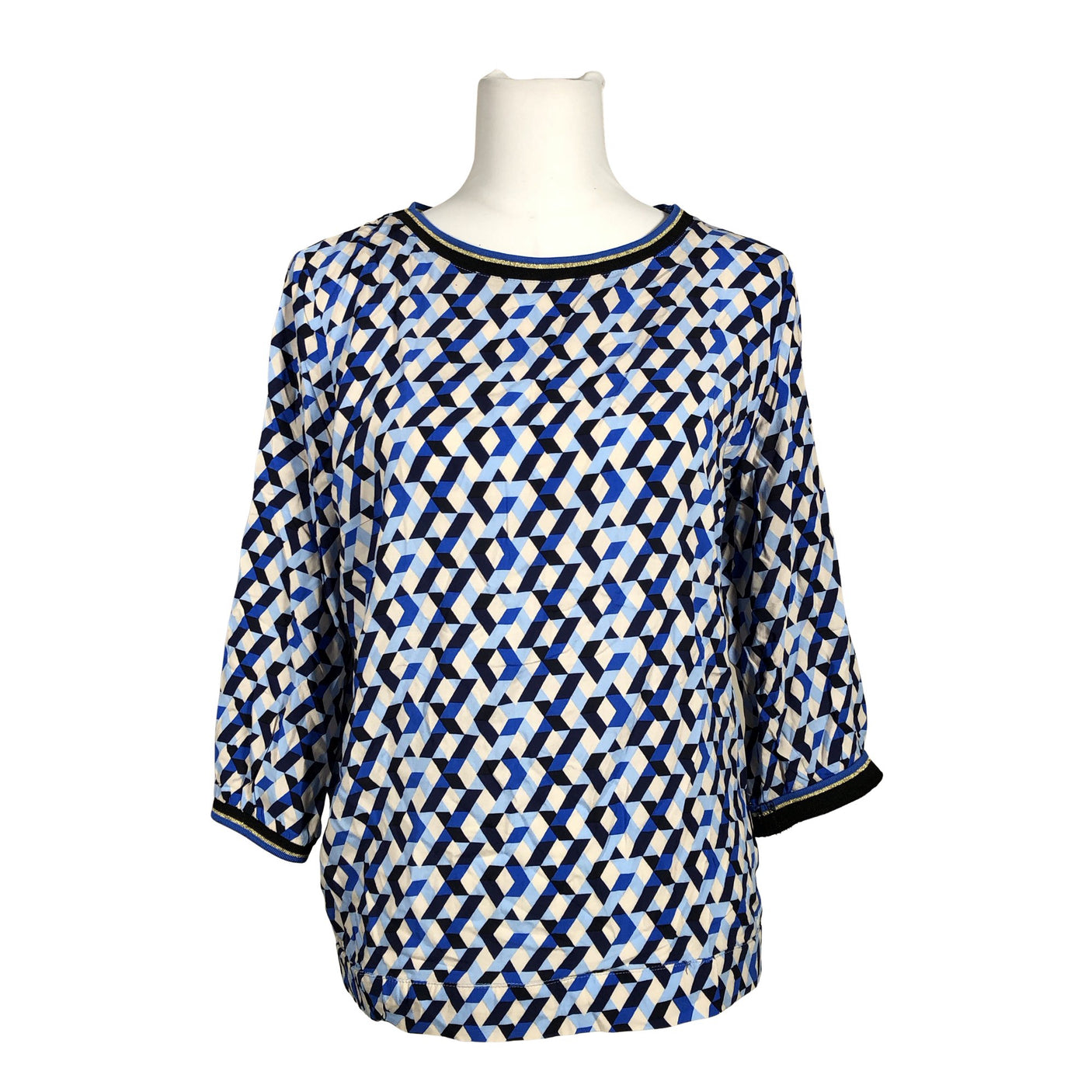 Unisex Betty Barclay - Short-sleeved blouse, size 38 - Blue (1)