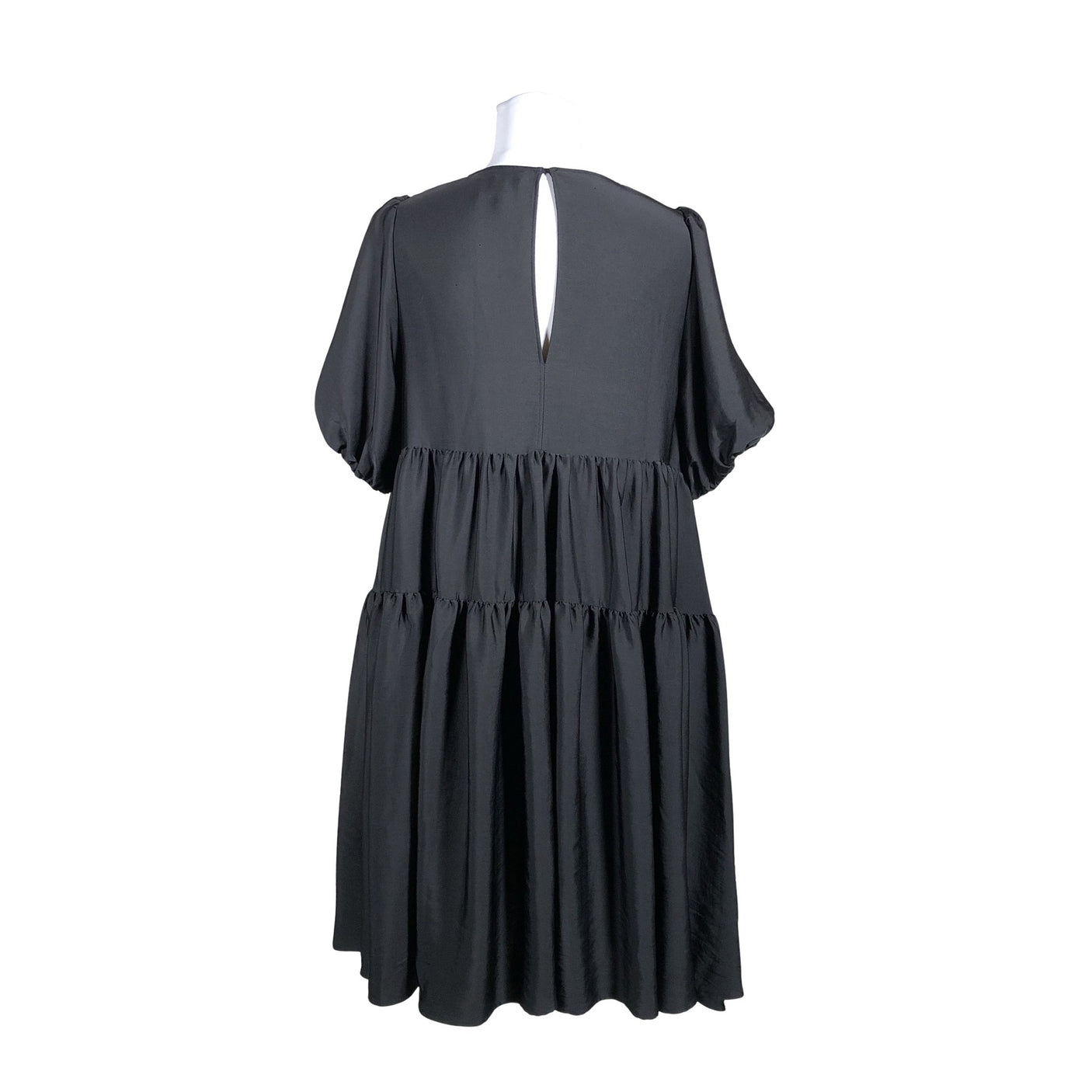 Unisex COS - Schiffon dress, size 40 - Black (2)