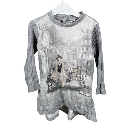 Unisex Mayoral - Tricot dress, size 104 - 110 - Gray ()
