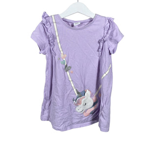 Unisex Lindex - Tricot dress, size 104 - 110 - Violet (1)