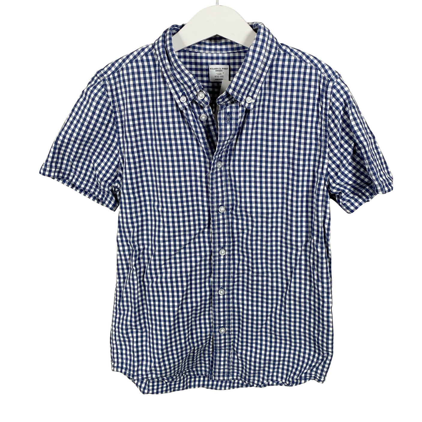 Unisex Polarn O. Pyret - Collared shirt, size 134 - 140 - Blue (1)