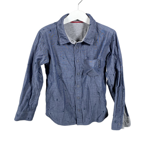 Unisex Polarn O. Pyret - Collared shirt, size 116 - 122 - Gray ()