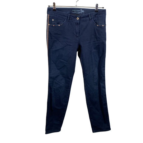 Unisex Ulla Popken - Leather jacket, size 50 - Blue ()